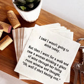 Went For A Walk Cocktail Napkins